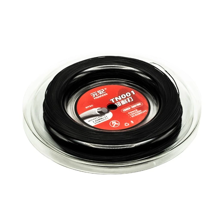 High-Spin Threaded Polyester Durable Stiff Tennis String 1.25mm 1.30mm factory