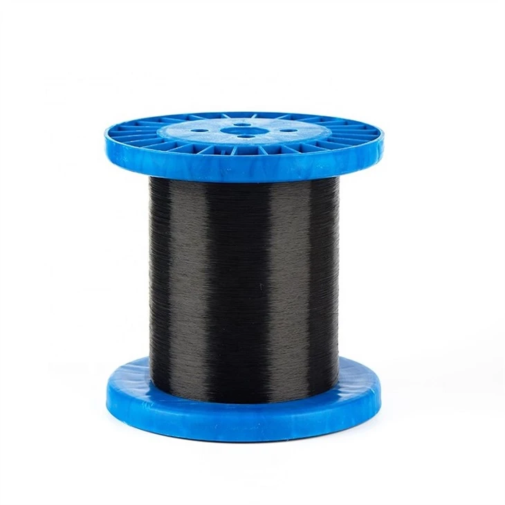 fil de monofilament de polyester ignifuge noir de 0.20mm 0.22mm 0.25mm pour la gaine tressée